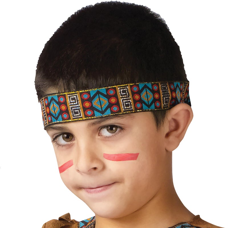 Fun World Native American Boy Costume, Small 4-6, Multicolor - Image 5